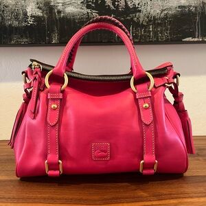 Dooney & Bourke Florentine Satchel in Fuchsia